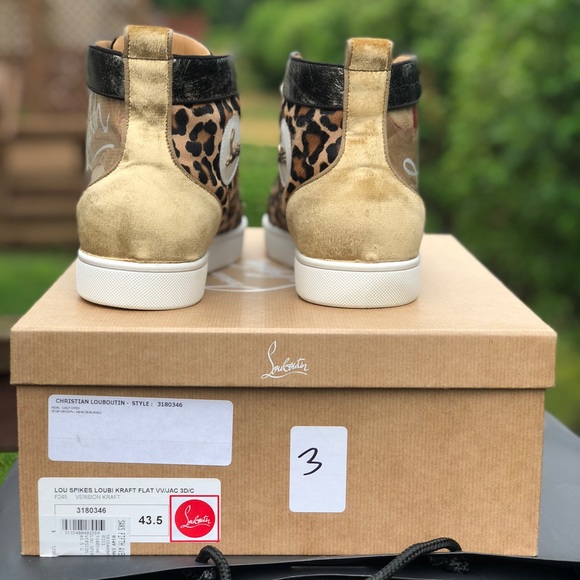 Christian Louboutin Lou Spikes Loubi Kraft 43.5 - Picture 3 of 7